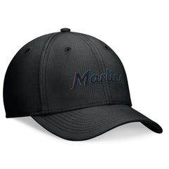 Miami Marlins Nike Performance Flex Hat - Black - Nike Discount