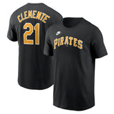 Roberto Clemente Pittsburgh Pirates Nike Fuse Name & Number T-Shirt - Black - Nike Sale