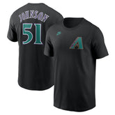 Randy Johnson Arizona Diamondbacks Nike Fuse Name & Number T-Shirt - Black - Nike Sale