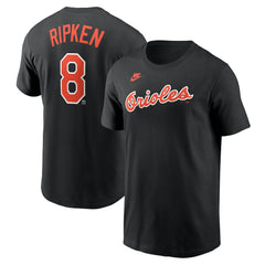Cal Ripken Jr. Baltimore Orioles Nike Fuse Name & Number T-Shirt - Black - Nike Sale