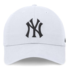 New York Yankees Nike Club Adjustable Hat - White - Nike Discount
