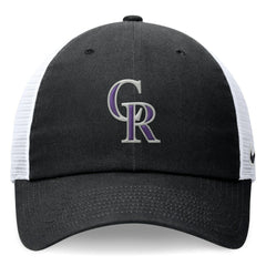 Colorado Rockies Nike Club Trucker Adjustable Hat - Black - Nike Discount