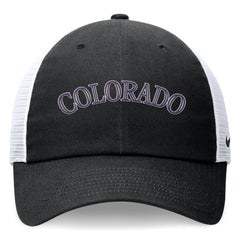 Colorado Rockies Nike Wordmark Adjustable Trucker Hat - Black - Nike Sale