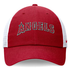 Los Angeles Angels Nike Wordmark Adjustable Trucker Hat - Red - Nike Online