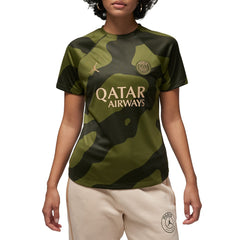 Paris Saint-Germain Jordan Brand Women's 2023/24 Fourth Academy Pro Pre-Match Top Olive - Jordan for sale