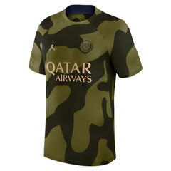 Paris Saint-Germain Jordan Brand 2023/24 Academy Pro Pre-Match Top Olive - Jordan for sale