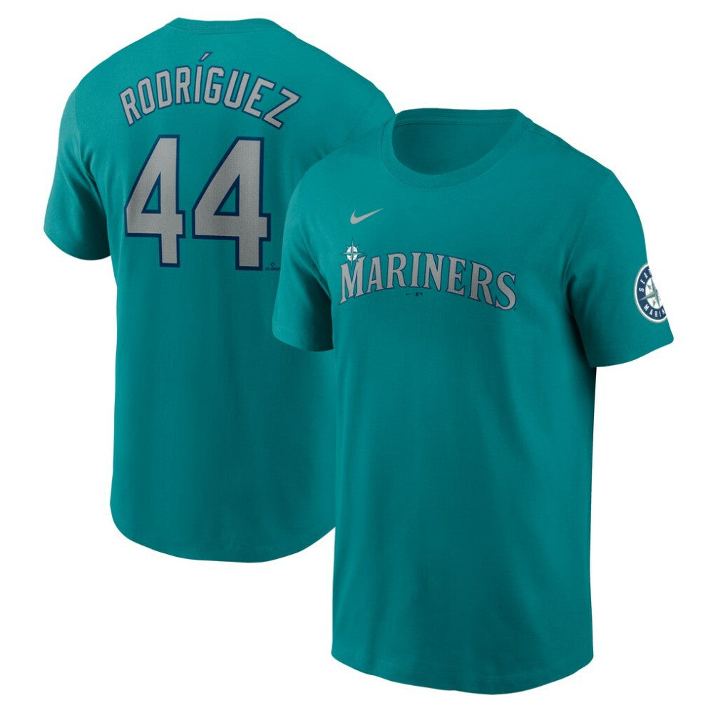 Julio Rodríguez Seattle Mariners Nike Fuse Name & Number Inline T-Shirt - Teal - Nike Sale