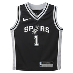 Victor Wembanyama San Antonio Spurs Preschool Swingman Player Jersey Icon Edition Black | Nike Lifestyle