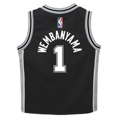 Victor Wembanyama San Antonio Spurs Preschool Swingman Player Jersey Icon Edition Black | Nike Lifestyle