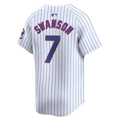 Dansby Swanson Chicago Cubs Nike Home Limited Player Jersey - White - Nike Lifestyle