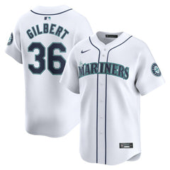 Logan Gilbert Seattle Mariners Nike Home Limited Player Jersey - White - Nike on Sale