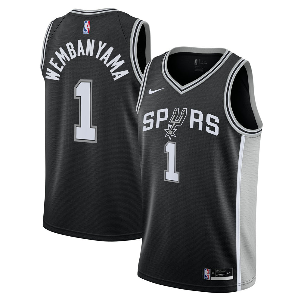 Victor Wembanyama San Antonio Spurs Youth Swingman Jersey Icon Edition Black | Nike US