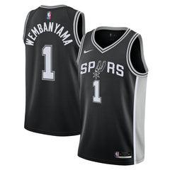 Victor Wembanyama San Antonio Spurs Youth Swingman Jersey Icon Edition Black | Nike US