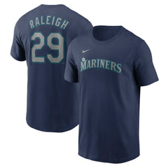 Cal Raleigh Seattle Mariners Nike Fuse Name & Number T-Shirt - Navy - Nike Lifestyle