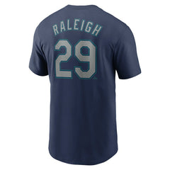 Cal Raleigh Seattle Mariners Nike Fuse Name & Number T-Shirt - Navy - Nike Lifestyle