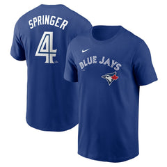 George Springer Toronto Blue Jays Nike Fuse Name & Number T-Shirt - Royal - Nike Discount