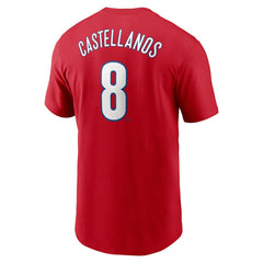 Nick Castellanos Philadelphia Phillies Nike Fuse Name & Number T-Shirt - Red - Nike Lifestyle