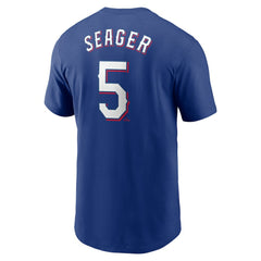 Corey Seager Texas Rangers Nike Fuse Name & Number T-Shirt - Royal - Nike Lifestyle