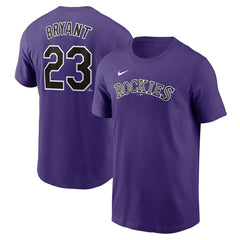 Kris Bryant Colorado Rockies Nike Fuse Name & Number T-Shirt - Purple - Nike Discount