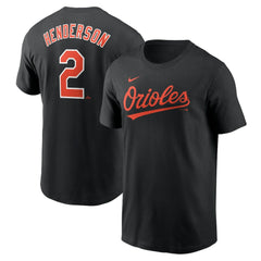 Gunnar Henderson Baltimore Orioles Nike Fuse Name & Number T-Shirt - Black - Nike Discount