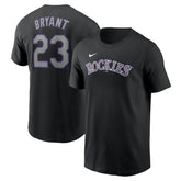 Kris Bryant Colorado Rockies Nike Fuse Name & Number T-Shirt - Black - Nike Sale