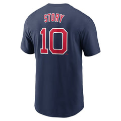 Trevor Story Boston Red Sox Nike Fuse Name & Number T-Shirt - Navy - Nike Sale