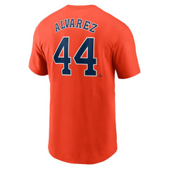 Yordan Alvarez Houston Astros Nike Fuse Name & Number T-Shirt - Orange - Nike Lifestyle