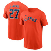 Jose Altuve Houston Astros Nike Fuse Name & Number T-Shirt - Orange - Nike Discount