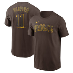 Yu Darvish San Diego Padres Nike Fuse Name & Number T-Shirt - Brown - Nike Online
