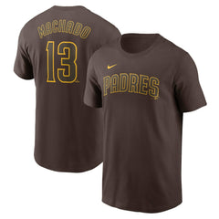 Manny Machado San Diego Padres Nike Fuse Name & Number T-Shirt - Brown - Nike on Sale
