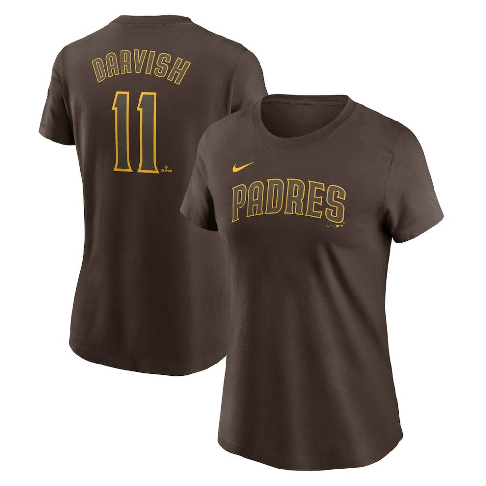 Yu Darvish San Diego Padres Nike Women's Cooperstown Collection Fuse Name & Number T-Shirt - Brown - Nike Discount