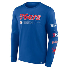 Philadelphia 76ers Baseline Long Sleeve T-Shirt Royal | Fanatics outlet