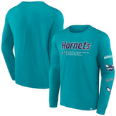 Charlotte Hornets Baseline Long Sleeve T-Shirt Teal | Fanatics discount