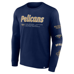 New Orleans Pelicans Baseline Long Sleeve T-Shirt Navy | Fanatics Near Me
