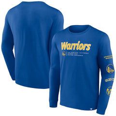 Golden State Warriors Baseline Long Sleeve T-Shirt for sale Royal | Fanatics outlet
