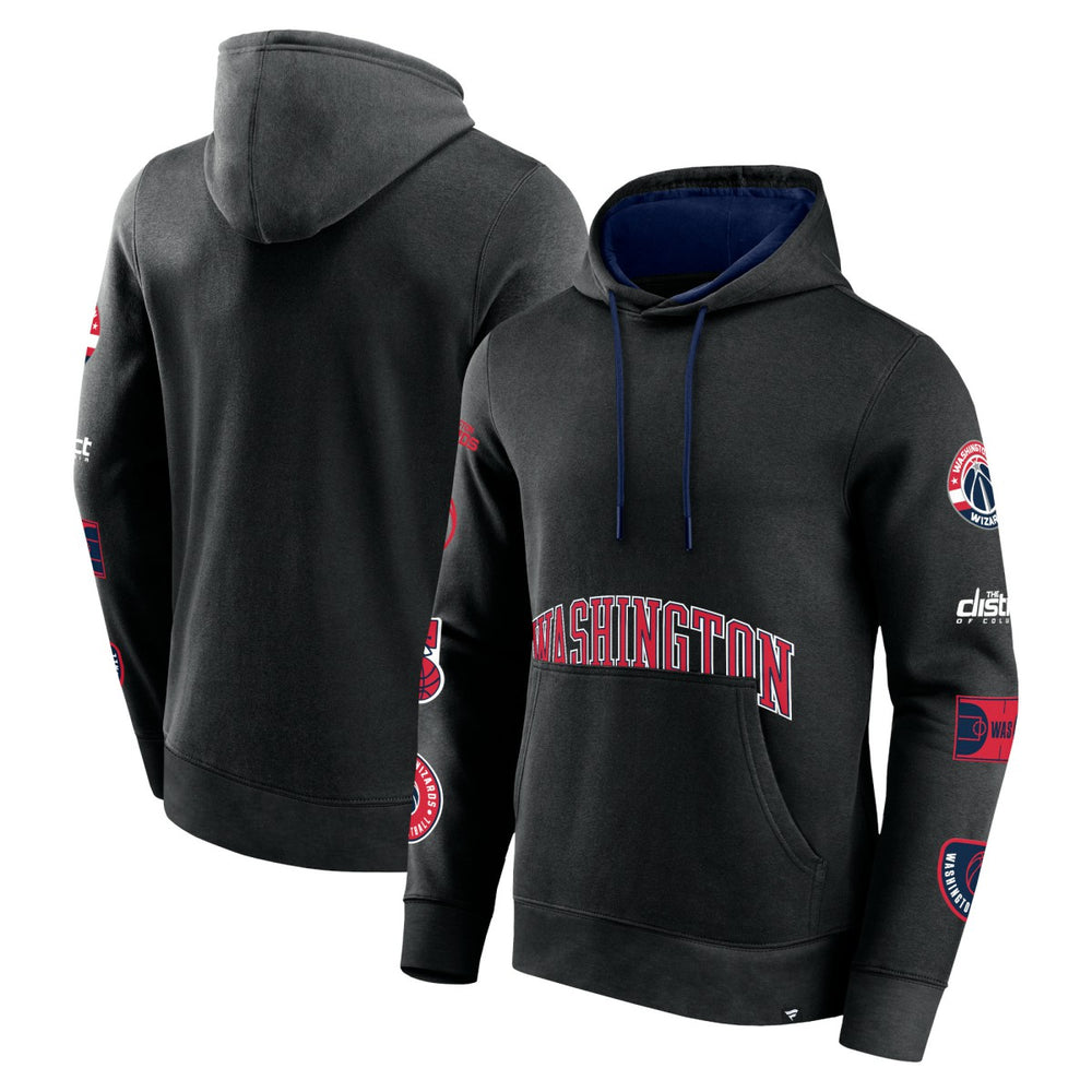 Washington Wizards Home Court Pullover Hoodie Black | Fanatics