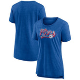 Philadelphia 76ers Women's League Leader Tri-Blend T-Shirt Heather Royal | Fanatics Near Me