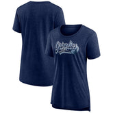 Memphis Grizzlies Women's League Leader Tri-Blend T-Shirt Heather Navy | Fanatics US