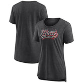 Miami Heat Women's League Leader Tri-Blend T-Shirt Heather Charcoal | Fanatics outlet