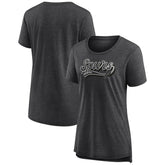 San Antonio Spurs Women's League Leader Tri-Blend T-Shirt Heather Charcoal | Fanatics