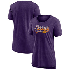 Phoenix Suns Women's League Leader Tri-Blend T-Shirt Heather Purple | Fanatics discount
