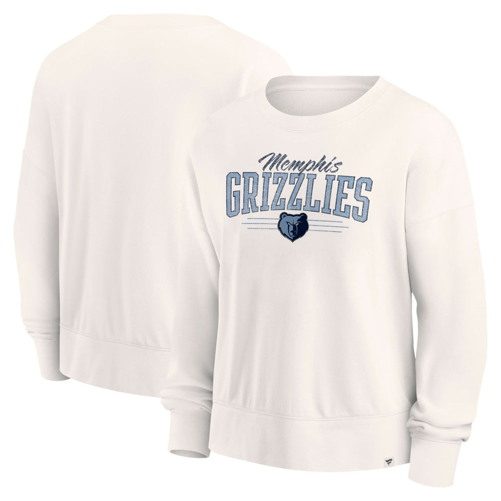 Memphis Grizzlies Women's Close the Game Pullover Sweatshirt Cream | Fanatics discount