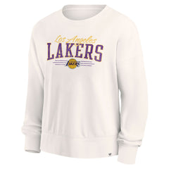 Los Angeles Lakers Women's Close the Game Pullover Sweatshirt Cream | Fanatics for sale
