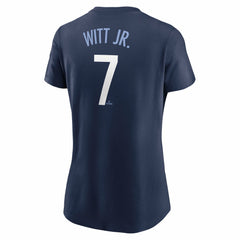Bobby Witt Jr. Kansas City Royals Nike Women's City Connect Fuse Name & Number T-Shirt - Navy - Nike on Sale