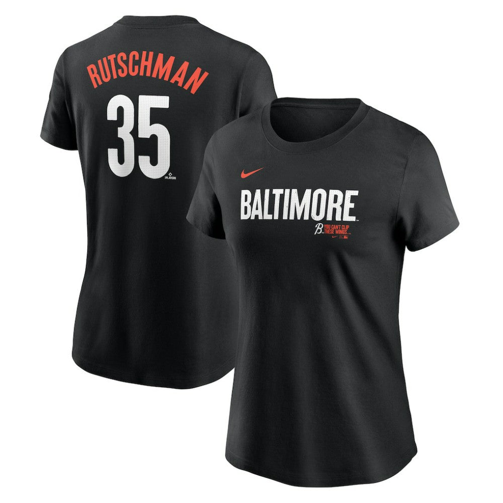 Adley Rutschman Baltimore Orioles Nike Women's City Connect Fuse Name & Number T-Shirt - Black - Nike on Sale