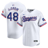 Jacob deGrom Texas Rangers Nike Home Limited Player Jersey - White - Nike Lifestyle