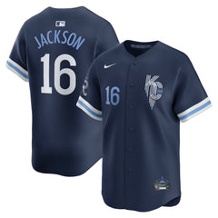 Bo Jackson Kansas City Royals Nike City Connect Retired Player Jersey - Navy - Nike Lifestyle