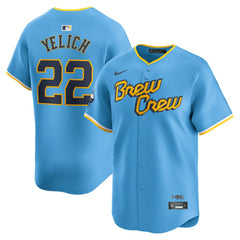 Christian Yelich Milwaukee Brewers Nike City Connect Limited Player Jersey - Powder Blue - Nike Online