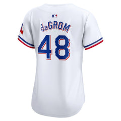 Jacob deGrom Texas Rangers Nike Women's Home Limited Player Jersey - White - Nike Online