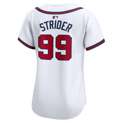 Spencer Strider Atlanta Braves Nike Women's Home Limited Player Jersey - White - Nike Sale